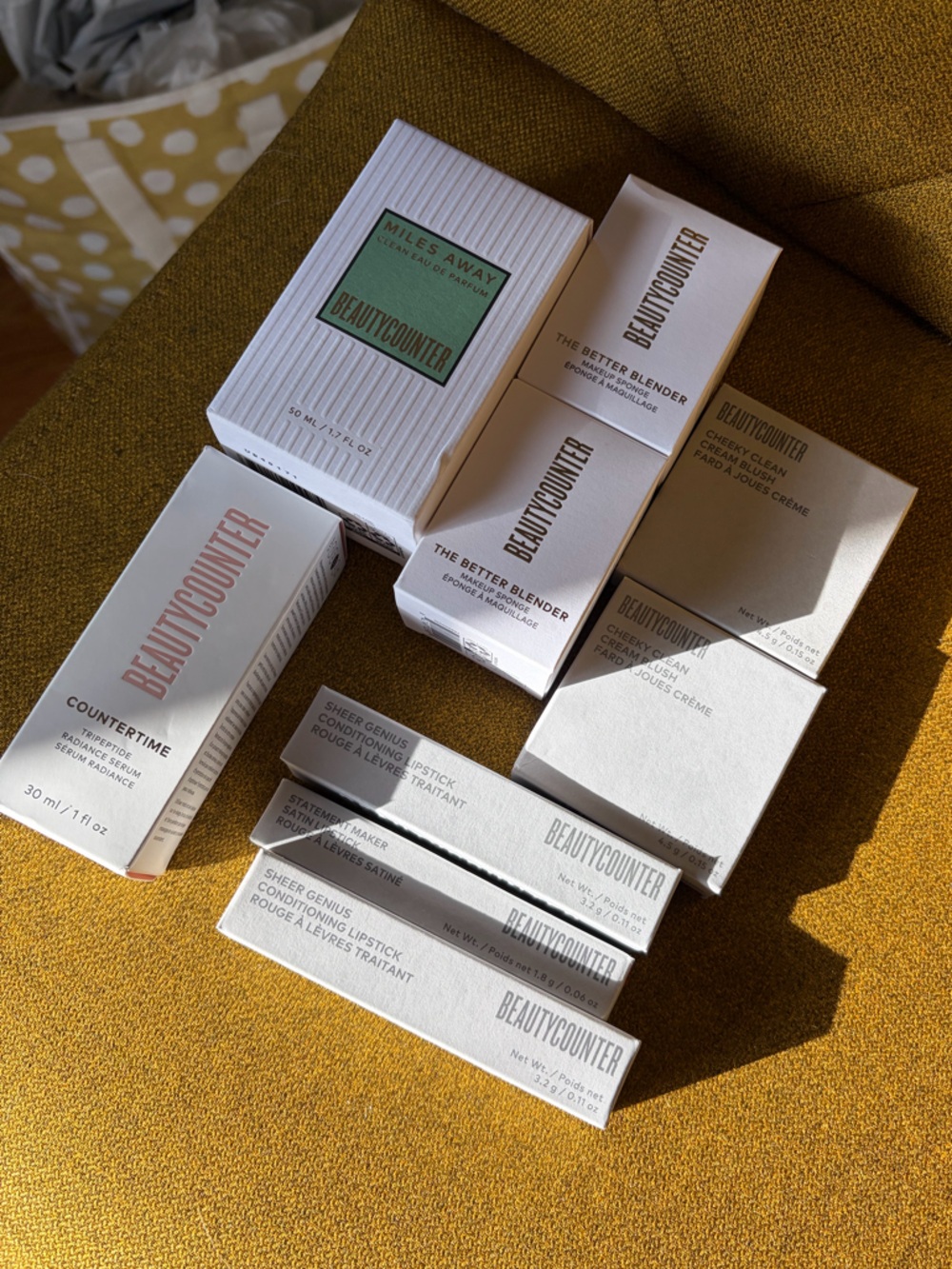 New in Box Ultimate Beauty Counter Bundle! Fragrance, Serum, and makeup!